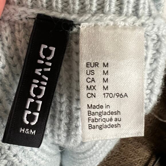 Blue Chunky‎ Sweater Vest, Preppy, Retro, Indie, Minimalist, Medium, Clean Girl - Picture 6 of 6